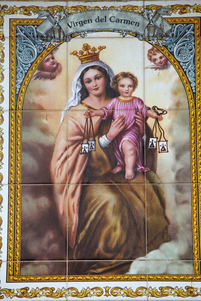 Mosaico della Virgen del Carmen, Malaga da Unbekannt