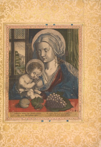 Vergine col Bambino, foglio dall
