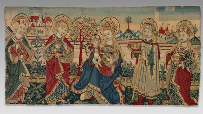 Vergine con Bambino e quattro santi, c. 1500 da Unbekannt