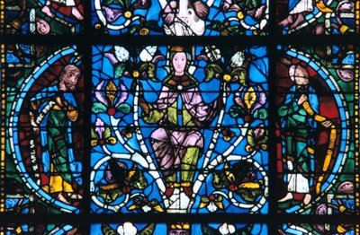 Vergine e Profeti, vetrata, Cattedrale di Chartres, Francia, 1194-1260 da Unbekannt