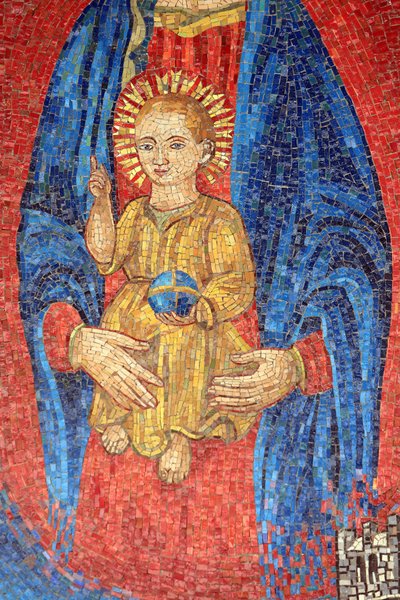 Vergine e bambino. Italia. Basilica dell