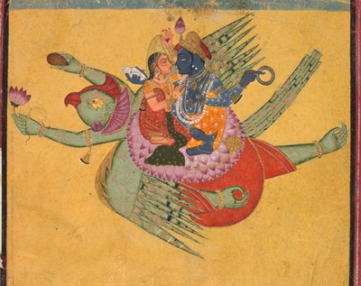 Vishnu e Lakshmi su Garuda, c. 1750 da Unbekannt