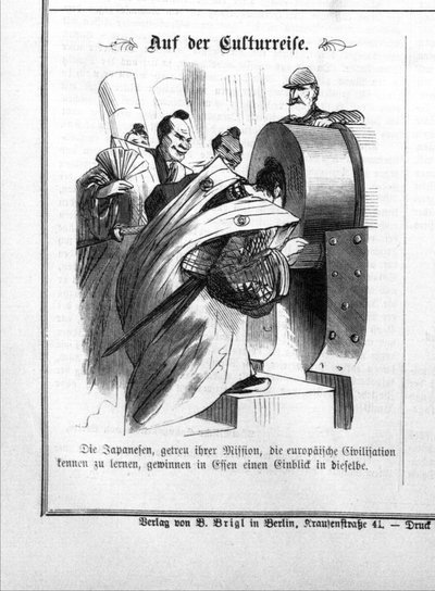 Visita della missione Iwakura alla fabbrica Krupp a Essen, 1873 da Unbekannt