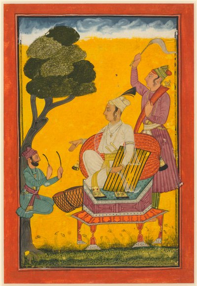 Vivaca Ragaputra, una foglia dalla serie Ragamala, c. 1700-1720 da Unbekannt