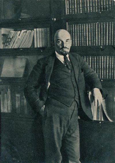 Vladimir Ilich Lenin, leader bolscevico russo, nel Cremlino, Mosca, Russia, ottobre 1918 da Unbekannt