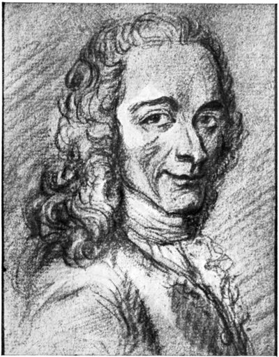 Voltaire, scrittore illuminista francese, saggista, deista e filosofo, XVIII secolo da Unbekannt