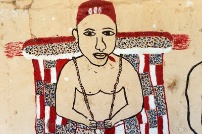 Pittura murale voodoo su un convento, Togoville, Togo da Unbekannt
