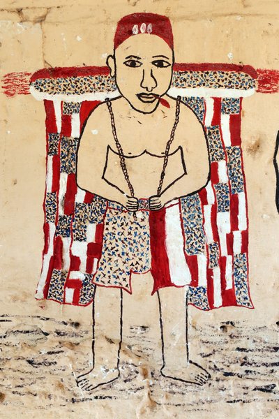 Pittura murale voodoo su un convento, Togoville, Togo da Unbekannt