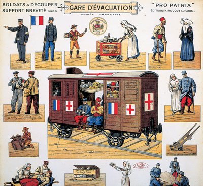 Carrozza ferroviaria della Croce Rossa durante la Prima Guerra Mondiale da Unbekannt