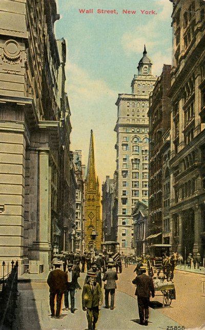 Wall Street, New York City, New York, USA da Unbekannt