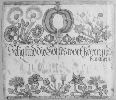Testo murale, ca. 1785 da Unbekannt