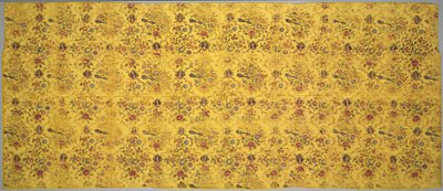 Copertura murale con flora, pavoni e medaglioni con ritratti, 1800s da Unbekannt