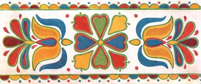 Decorazione murale, Moravia, Cecoslovacchia, 1928 da Unbekannt