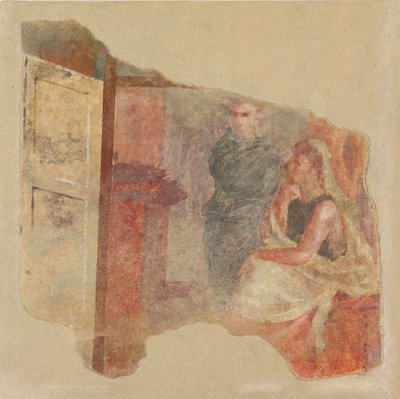 Frammento di pittura murale dalla parete nord della stanza H della Villa di P. Fannius, ca. 50-40 a.C. da Unbekannt
