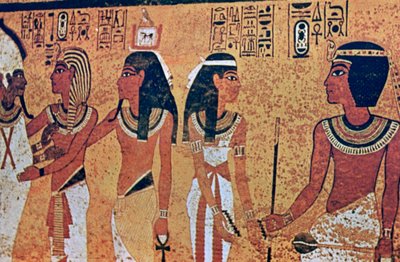 Dipinti murali nella tomba di Tutankhamon, Valle dei Re, Luxor, Egitto da Unbekannt