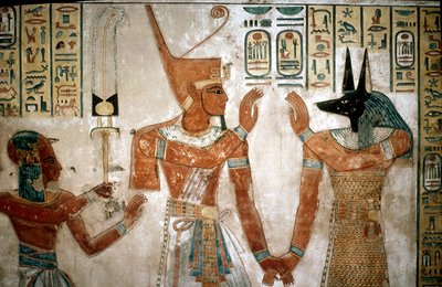 Affresco da una tomba del figlio di Ramesse III, Valle delle Regine, Luxor, Egitto da Unbekannt