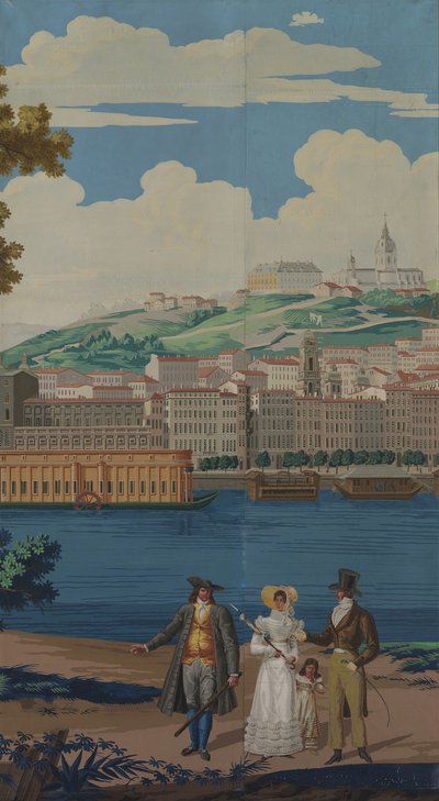 Pannello di carta da parati, Francia, inizio XIX secolo da Unbekannt
