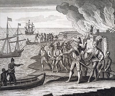 Walter Raleigh conquista Fort St. Joseph da Unbekannt