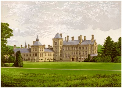 Walton Hall, Warwickshire, casa del Barone Mordaunt, c1880 da Unbekannt