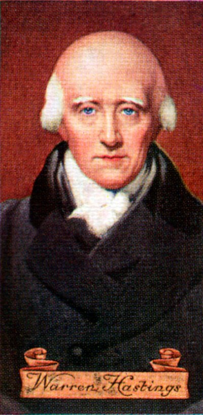 Warren Hastings, da una serie di carte da sigarette, 1935 da Unbekannt