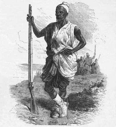 Guerriero di Elmina, c1880 da Unbekannt