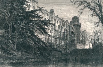 Castello di Warwick da ovest, XIX secolo da Unbekannt