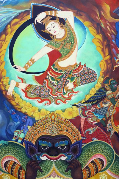 Tempio buddista tailandese Wat Ananda Metyarama, 20160818, Singapore, Singapore da Unbekannt