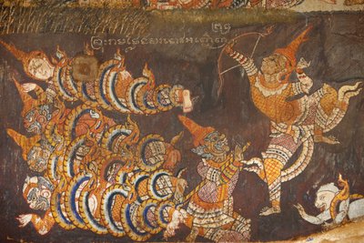 Wat Bo, Siem Reap Dipinto murale del Ramayana, Siem Reap, Cambogia da Unbekannt