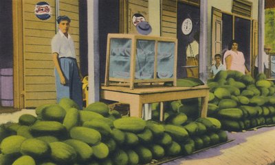 Angurie in vendita, Trinidad, B.W.I., c1940 da Unbekannt