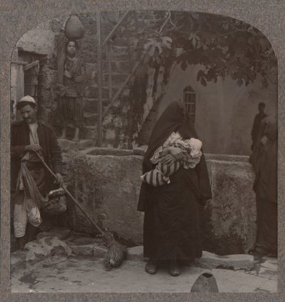 Pozzo vicino alla casa di Pietro, Jaffa, c1900 da Unbekannt