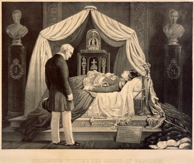 Wellington visita le reliquie di Napoleone da Unbekannt