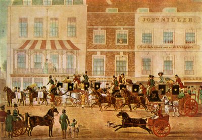 Poste del West Country alla Gloucester Coffee House, Piccadilly da Unbekannt
