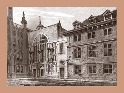 Facciata ovest della Cappella Guildhall, 1886 da Unbekannt