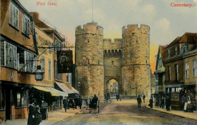 Porta Ovest, Canterbury, fine XIX-inizio XX secolo da Unbekannt