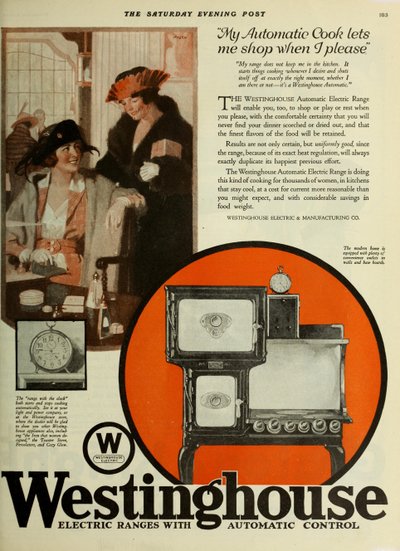 Westinghouse Electric Company, pubblicità da The Saturday Evening Post da Unbekannt