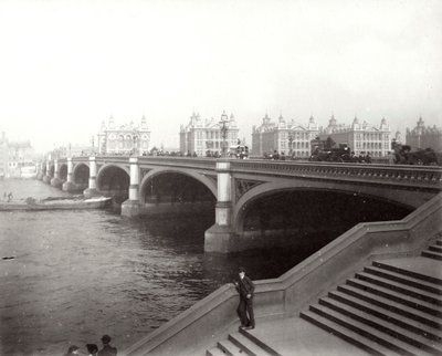 Ponte di Westminster e Ospedale di St Thomas, Londra da Unbekannt