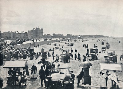 Weston-Super-Mare - Una scena estiva sulla sabbia, 1895 da Unbekannt