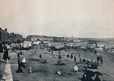 Weymouth - Vista generale della città e della spiaggia, 1895 da Unbekannt