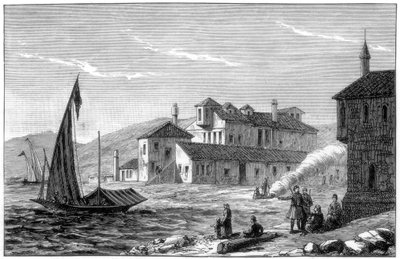 Dove morì Lord Byron, Missolungi, Grecia da Unbekannt