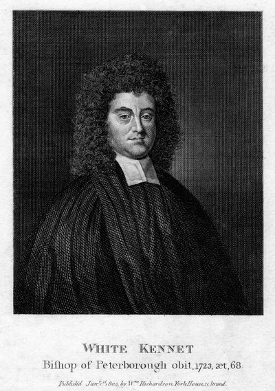 White Kennet 1660-1728, storico e Vescovo di Peterborough, 1803 da Unbekannt