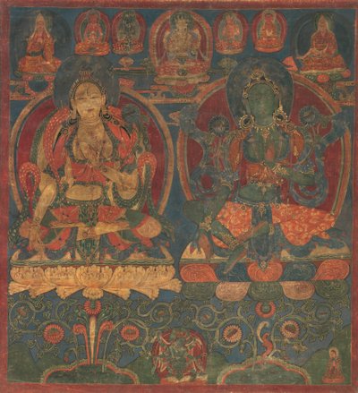 Tara Bianca e Tara Verde, 1450-1500 da Unbekannt