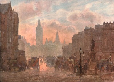 Whitehall da Charing Cross, c1899, c1900 da Unbekannt