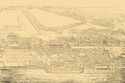 Whitehall dal fiume, 1881 da Unbekannt