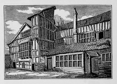 Casa di Whittington in Swithins Passage, Moor Lane, Città di Londra, 1823 1906 da Unbekannt