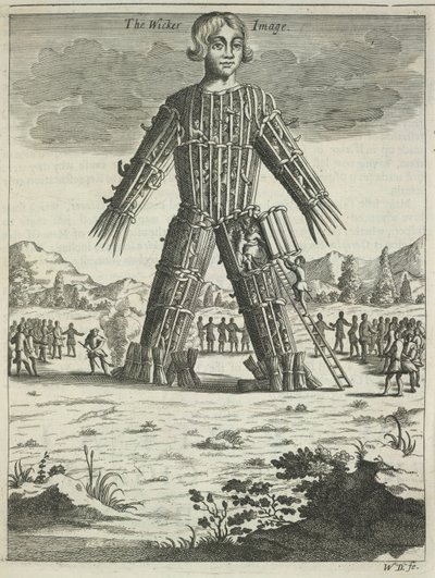 Uomo di vimini da Britannia Antiqua Illustrata di Aylett Sammes, 1676 da Unbekannt