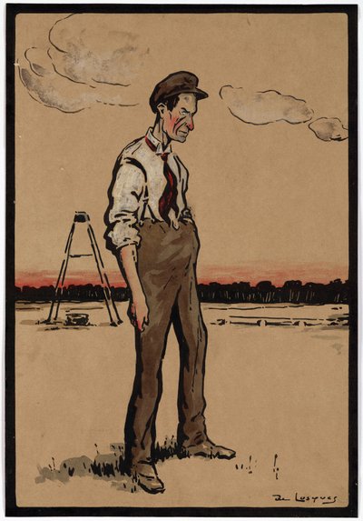 Wilbur Wright, aviatore americano, c. 1910 da Unbekannt