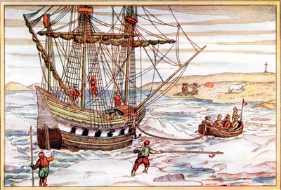 La nave di Willem Barents tra i ghiacci artici da Unbekannt