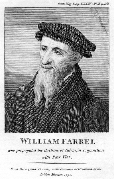 William Farel, evangelista francese del XVI secolo da Unbekannt