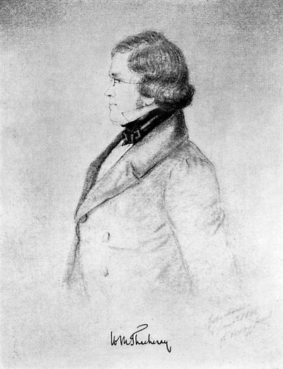 William Makepeace Thackeray, romanziere anglo-indiano, 1912 da Unbekannt
