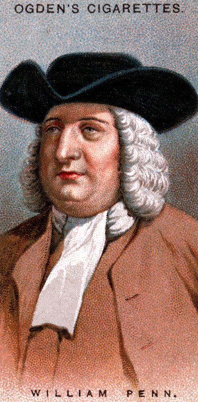 William Penn, membro inglese della Società degli Amici, conosciuti come Quaccheri, 1920 da Unbekannt
